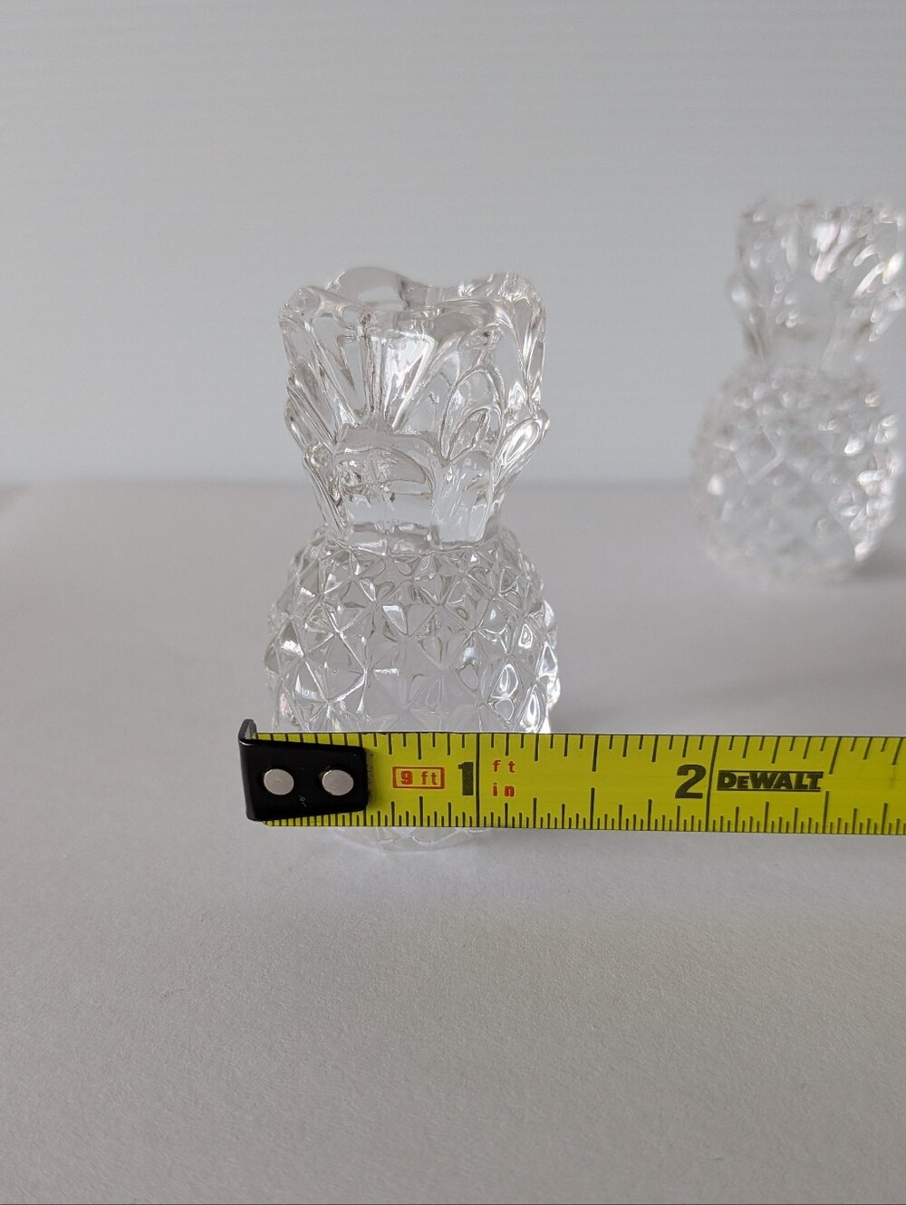 Williams Sonoma Clear Pineapple Taper Candle Holders - Set of 4 - Picture 3 of 13